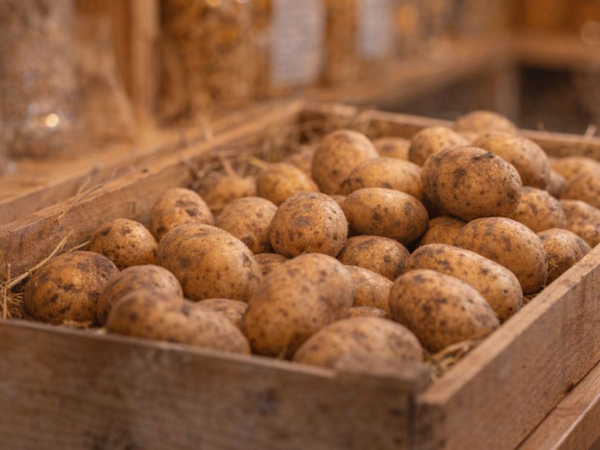 Kiste mit Kartoffeln (Bild KI-generiert)